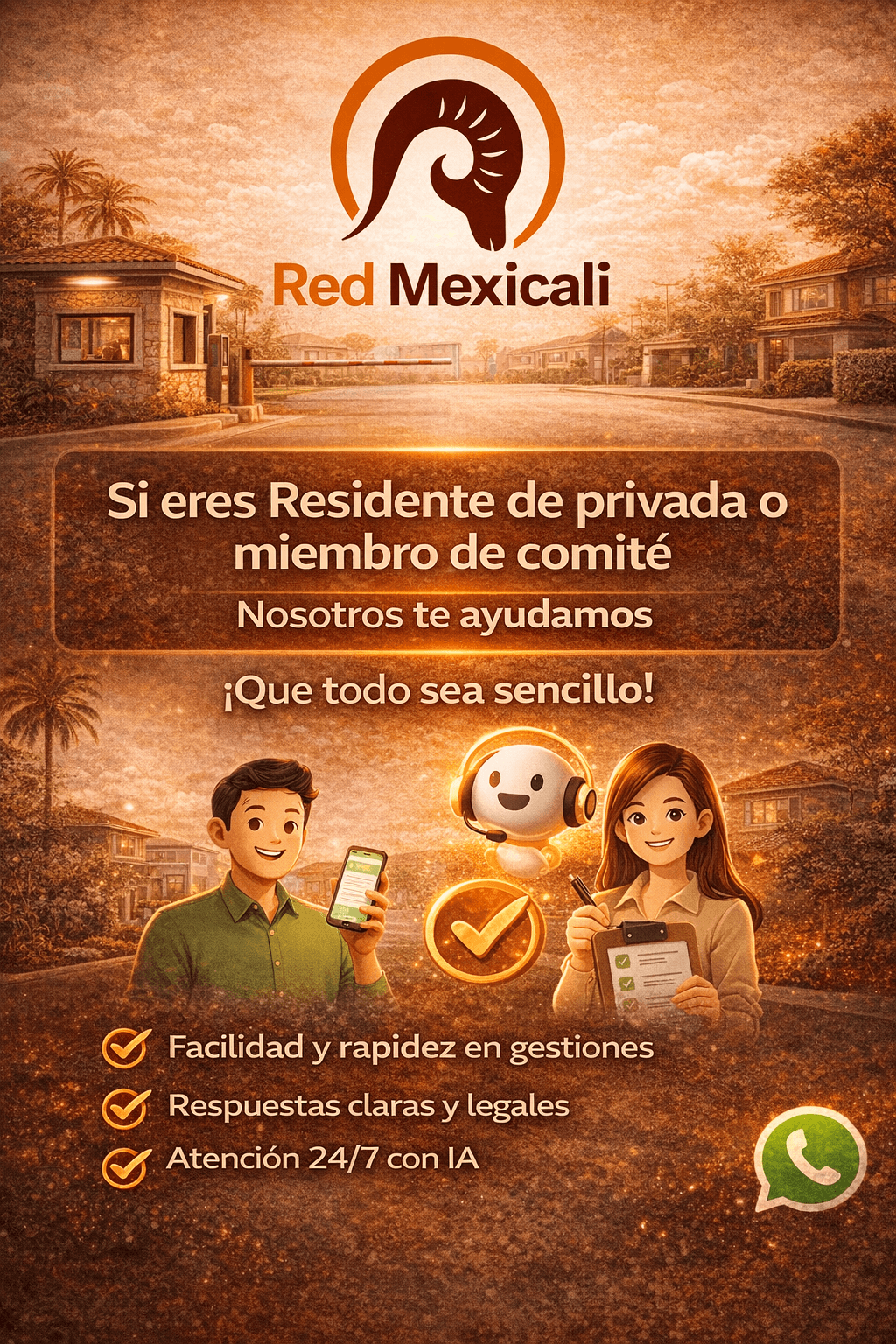 Si eres residente o comité